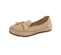 Mocassins Femmes Chaussures D'été Loafers Sandales Fermées Devant Femmes Vintage Casual Lire Chaussures Basses Plates Simples Chaussures Slip on Sneakers d'Été Bas Printemps, Kaki, 43 EU