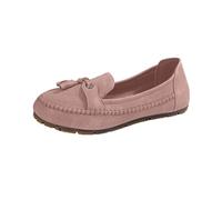 Mocassins Femmes Chaussures D'été Loafers Sandales Fermées Devant Femmes Vintage Casual Lire Chaussures Basses Plates Simples Chaussures Slip on Sneakers d'Été Bas Printemps, rose, 41 EU