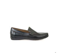 Mocassins - Geox - Siron - Cuir Bovin Plein Grain - Semelle Caoutchouc - Noir 39