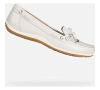 Mocassins Geox Vega Moc Femme Blanc - 37,5 - 37 1/2 Blanc
