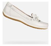 Geox Femme D Vega Moc B Mocassins, Off White, 38.5 EU