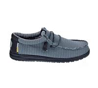 Mocassins Hey Dude Homme modèle Wally Sport - Noir/Blanc - Tige en Textile - Adulte 44