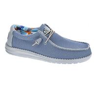Mocassins Hey Dude Homme Wally Sox Triple - Blanc et Azul - Textile 44