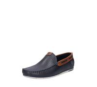 Mocassins Homme - Bugatti - Chesley - Cuir - Bleu Foncé 43