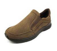 Mocassins homme ECCO en cuir lisse marron - confort et qualité 43