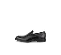 Mocassins homme en cuir ECCO Lisbon - Noir, confort respirant et semelle PU 42