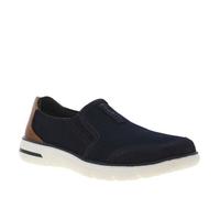 Mocassins Homme - Marque - Cuir Bleu Marine - Talon Plat 40