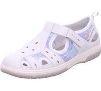 Mocassins Jana ajourés en blanc/blanc combiné, taille 38