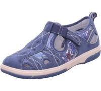 Mocassins Jana ajourés en bleu, taille 41