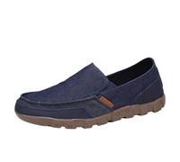 Mocassins Légers À Enfiler pour Homme - Chaussures De Marche D'Été - Semelle Souple - Décontractées - Confortables - Respirantes - Loisirs en Plein Chaussures en Toile Homme Léger Bleu 46