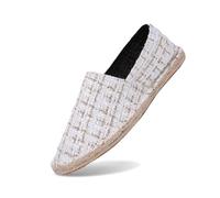 Mocassins légers pour homme - Baskets respirantes - Chaussures d'été classiques à enfiler - Chaussures de travail - Chaussettes de plage - Chaussures de voile - Chaussures de bain légères, Blanc., 39