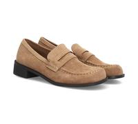 Mocassins minimalistes pour Femme, au Design Classique et élégant, conçus Selon Une philosophie respectueuse de la Forme Naturelle du Pied. Finition Effet Daim avec Bout renforcé.