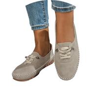 Mocassins orthopédiques en Cuir Faits à la Main pour Femme, Style décontracté, Vintage, Confortable, léger, antidérapant