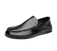 Mocassins orthopédiques Mains Libres for Hommes, Chaussures Marche, Mocassins Tendance neuropathie, Travail légères l'extérieur, idéales Faire du Shopping(Black,43 EU)