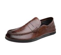 Mocassins orthopédiques Mains Libres for Hommes, Chaussures Marche, Mocassins Tendance neuropathie, Travail légères l'extérieur, idéales Faire du Shopping(Brown,39 EU)