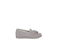 Mocassins Pompons Serratex Gris Perle 29