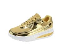 Mocassins pour femme avec paillettes dorées et argentées, chaussures de randonnée élégantes et légères avec pointe ronde pour hommes, déplacements, voyages, fitness, couples, idées de port pour femme
