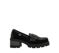 Mocassins pour femme avec plateforme et boucle détaillée, Noir , 38 EU