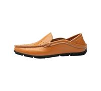 Mocassins pour homme - Chaussures de loisirs à enfiler - Semelle souple - Chaussures d'affaires Oxford sans lacets - Chaussures de conduite - Légères et grandes tailles - Chaussures basses en cuir