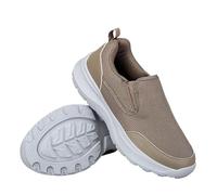 Mocassins pour homme - Chaussures de marche antidérapantes - Invisible - Hauteur réglable - Légères - Respirantes - Pour le fitness et le fitness, kaki, 43 EU