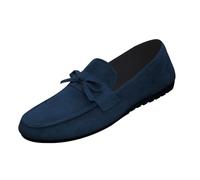 Mocassins pour homme - Coupe large - Antidérapants - Mains libres - Légers et respirants - Orthopédiques - Confortables - Pour le jogging et la randonnée, bleu, 42 1/3 EU