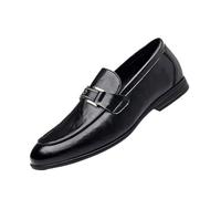 Mocassins pour Hommes, Chaussures Décontractées À Bout Rond À Enfiler Le Travail Souples Légères Et Respirantes,Noir,47 EU