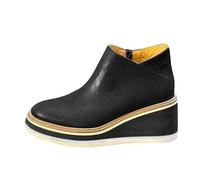 Mocassins pour Les Femmes Chaussures à plateforme Le Cuir Glissement Ons Chaussures Semelles en Caoutchouc Souple Correspondance des Couleurs Chaussures Bateau Sneaker Non-Slip Durable