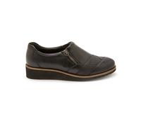 Mocassins sans-gÃªne cuir zippÃ©s PÃ©diconfort Noir 41