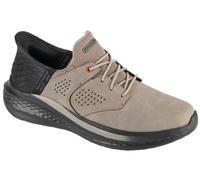Mocassins Skechers Homme Gris - 210890-CMNT - Cuir - Ultra confortable - Enfilage facile 48,5