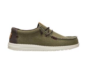 Mocassins tressÃ© Hey Dude Wally Vert 43