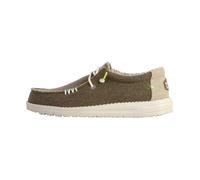 Mocassins tressés Wally - Hey Dude - Homme - Blanc/Verde - Semelle en caoutchouc 42