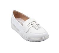 Mocassins Vernis Femme Semelle compensée Confort intérieur Cuir & Pampille