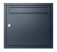 MOCAVI UP Boîte aux lettres encastrée en gris anthracite (RAL 7016) contenance de 12 litres et serrure sur la gauche