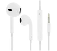 Mocca - Écouteurs Kit Mains Libres avec Télécommande + Micro Intégré pour Apple iPad, iPhone et iPod - Blanc