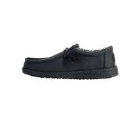 HEYDUDE Chaussures bateau Wally Canvas – Semelles confortables – Noir Homme EU 42