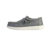 HEYDUDE Chaussures Wally Canvas – Baskets mocassin, semelles confortables – Gris clair 41