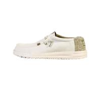 Moccassin à Lacets Hey Dude Wally Surf Wash - Blanc-Gris Stone 44