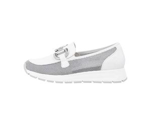 Moccassin Cuir Remonte Knittech101 - Combinaison blanc 39