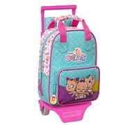 Safta Sac à dos à roulettes The Bellies Moch 765+Carro 805 Mini Bleu 6 L 22x27x10 cm Enfants