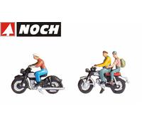 NOCH Motard, Figurines De Modélisme Peintes À La Main, Pour Échelle N Au 1:160