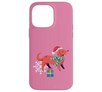 Moche Chien noël noël Flocon de Neige Weiner Teckel Coque pour iPhone 14 Pro Max