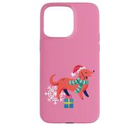 Moche Chien noël noël Flocon de Neige Weiner Teckel Coque pour iPhone 15 Pro Max