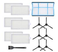 Mochenli Lot de 13 filtres de rechange pour aspirateur robot ILIFE V3 V3S V5 V5s, Pro Robot aspirateur 6 filtres et 6 brosses latérales et 1 filtre primaire