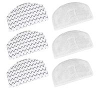 Mochenli Lot de 6 tampons de Nettoyage lavables pour Balai Vapeur Bissell Powerfresh 1940 1440 1544 1806 2075 Series modèle 19402 19404 19408 19409 1940a 1940f 1940q 1940t 1940w