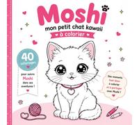Mochi - Mon petit chat kawaii à colorier: 40 adorables coloriages faciles à colorier