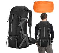 Mochila De Senderismo De 70L - Diseño Plegable, Capacidad Extendida, Soporte Ergonómico | Mochila Transpirable Con Correas Ajustables, Ideal Para Caminatas Y Campamentos Largos