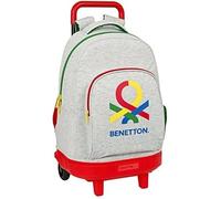 Mochila Grande Con Ruedas Extraíbles Compacta Benetton 'pop' - Safta