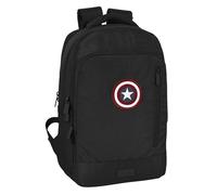 Mochila - Safta - Capitan America - Blanc - Synthétique - Enfant