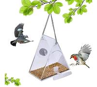 Mociun Mangeoire intelligente pour oiseaux avec caméra, caméra 1080p vidéo nocturne sans fil, objectif ultra grand angle 170°, observation des oiseaux en plein air (B)