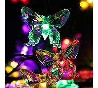 MOCIUN Solar String Lights Outdoor, 8 Lighting Modes Fairy Lights, Solar Powered Patio Lights for Garden Patio Party Wedding Holiday Xmas (5Meters20Lights,B-Color)